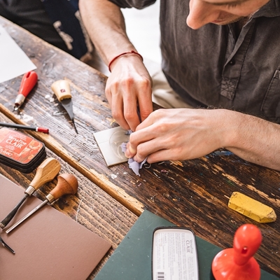 Fungi Town: Introduction to Lino Printmaking with Mushroom Inks