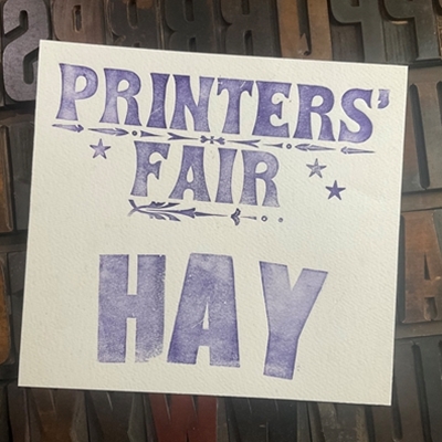Hay Printer's Fair