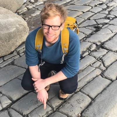 Fossil hunter Matthew Myerscough