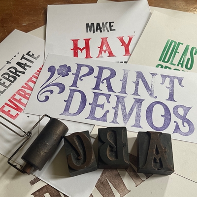 Letterpress Print Demonstrations Letterpress Print Demonstrations