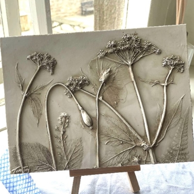 Botanical Plaster Plaque Making