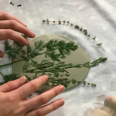 Botanical Plaster Plaque Making