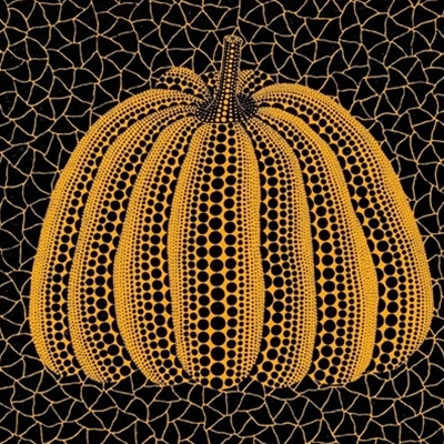 Yayoi Kusama-inspired polka dot pumpkin paintings 2