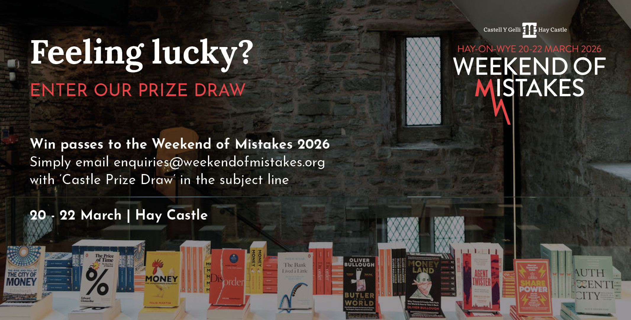 Weekend of Mistakes Prize Draw