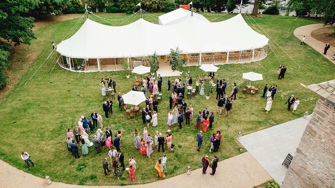 Castle Lawn Wedding- Couple