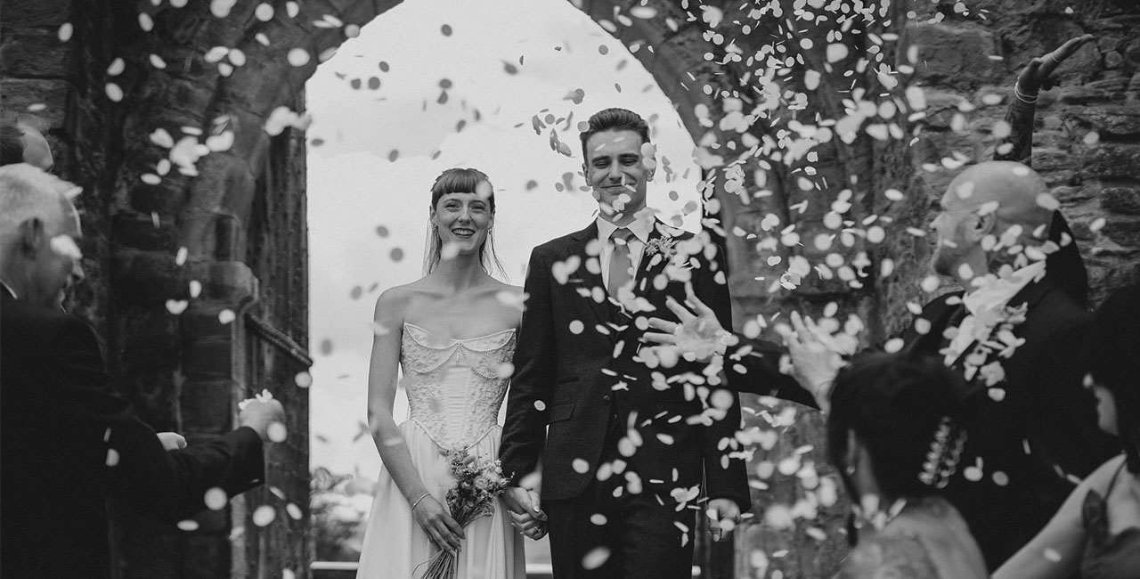 Hay Castle wedding couple